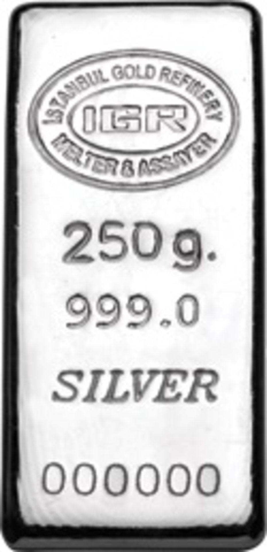 250g Silver Bullion Casted Bar