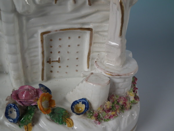 Large Staffordshire cottage with poodle pastille burner - Image 9 of 17