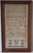 Antique Sampler, 1742, by Mary Ellicott