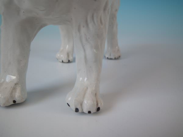 Pair Staffordshire Pottery dogs - St. Bernards - Image 9 of 20