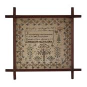 Antique Sampler, 1834, by Mary Farrall