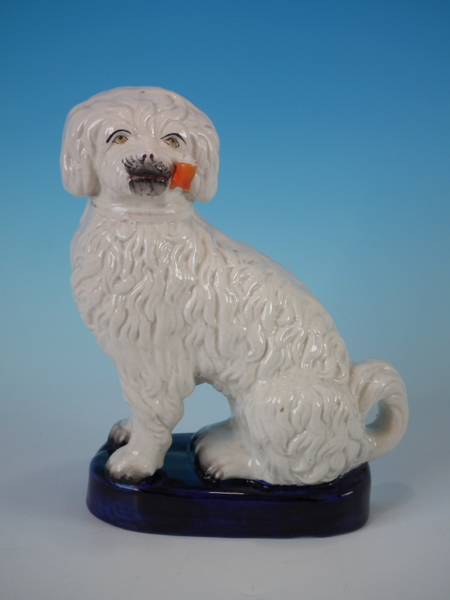 Staffordshire pipe smoking spaniel