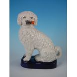 Staffordshire pipe smoking spaniel