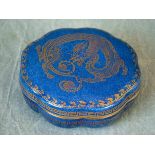 Wedgwood dragon lustre puff/powder box & cover