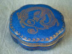 Wedgwood dragon lustre puff/powder box & cover