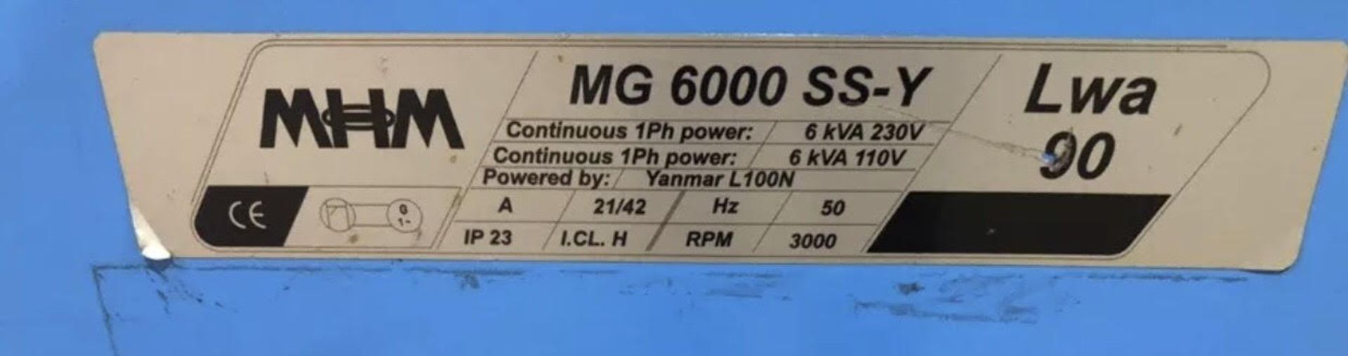 6KVA MHM diesel generator - Image 3 of 8