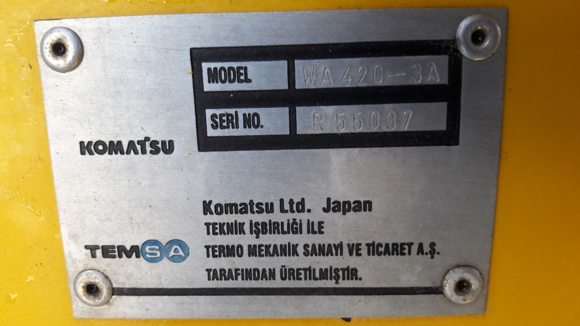2003 Komatsu WA420-3 Wheel Loader - Image 13 of 15