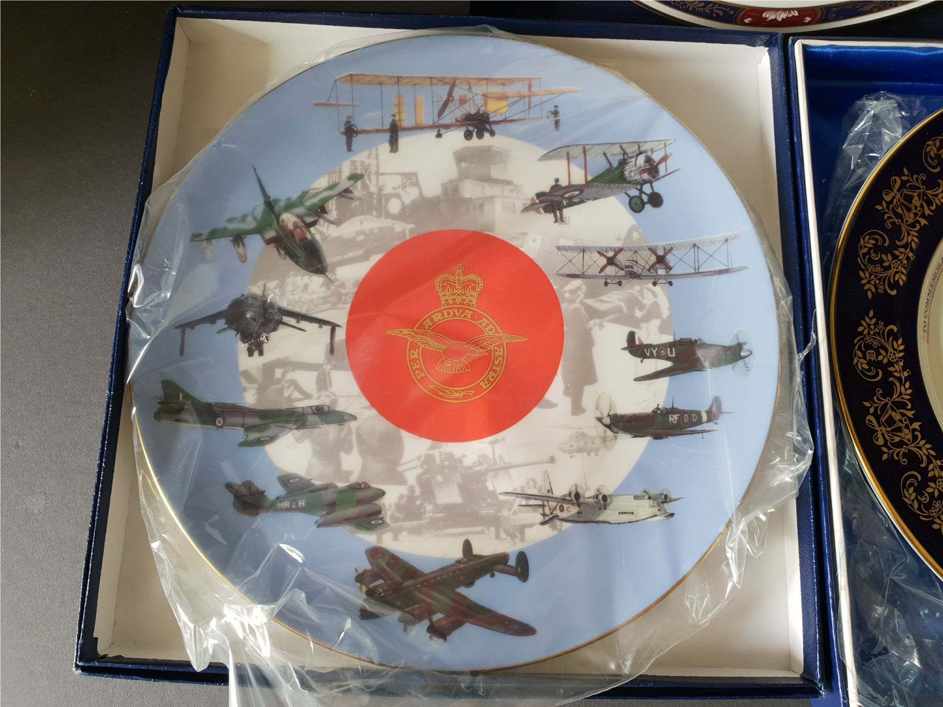 Vintage Retro Royal Worcester Coalport & Aynsley Collectors Plates Includes Royal Airforce Plate. - Image 2 of 4