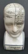 Vintage Pottery Phrenology Head Measures 9 inches tall. Part of a recent Estate Clearance.