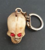 Vintage Novelty Key Skull Ring Transforms Into A Nude Woman. Measures 5cm when opened. Part of a