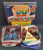 Vintage Parcel of 100 Assorted Vinyl Records LP's 33rpm & Singles 45rpm. Part of a recent Estate