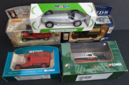 Collectable Model Cars Parcel of 5 Corgi Cars Includes Memories Eddie Stobart & Mobil Original