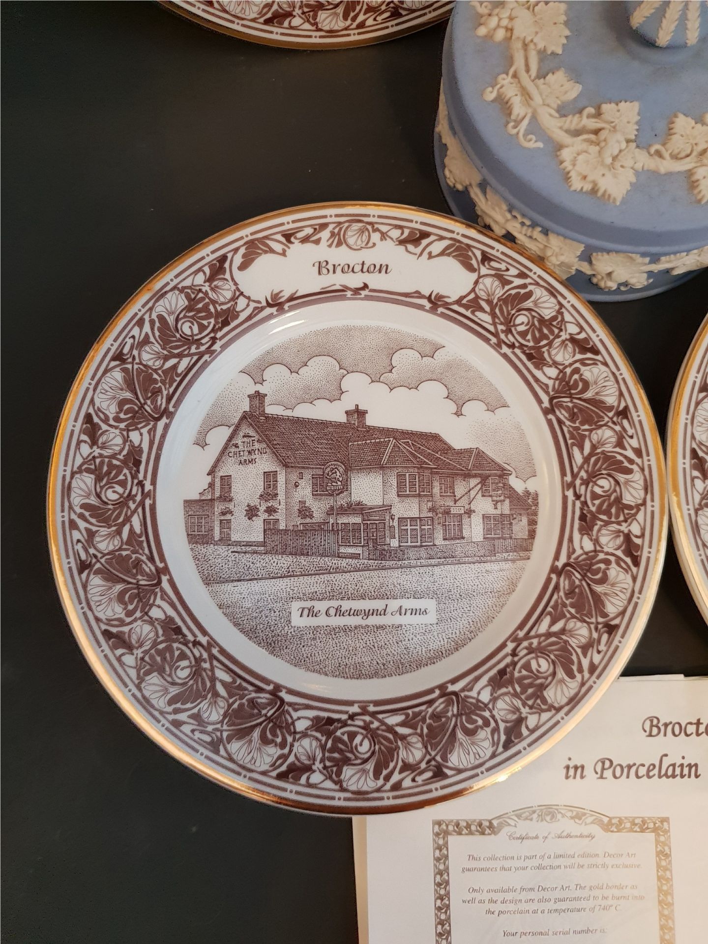 Vintage Parcel of 6 Collectors Plates for Brocton Staffordshire Plus Wedgwood & Studio Pottery. Each - Image 2 of 8