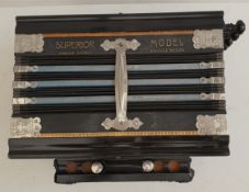Antique Vintage Viceroy Accordion Superior Model Made in Saxony. Measures 27cm by 28cm by 15cm. Part