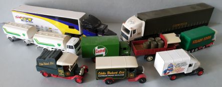 Vintage Collectable 10 Die Cast Model Motor Vehicles Assorted Advertising & Models. Part of a recent