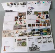 Parcel of 15 Collectable Great Britain First Day Covers 2005 to 2006 . Part of a recent Estate