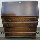 Vintage Retro Hardwood Bevan Funnell Ltd Reprodux Bureau Stands 40 inches Tall. Measures 40 inches