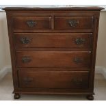 Vintage Retro Set of Hardwood Drawers Bevan Funnell Ltd Reprodux 2 over 3 Stands 32 inches Tall.