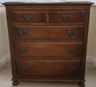 Vintage Retro Set of Hardwood Drawers Bevan Funnell Ltd Reprodux 2 over 3 Stands 32 inches Tall.