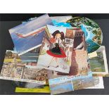 Vintage Retro Parcel of 100 Postcards Assorted Views and Topics. Part of a recent Estate