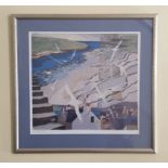 Vintage Art Limited Edition Print E Thomson 'Memories. Approx. 2 feet square. Part of a recent