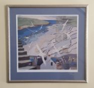 Vintage Art Limited Edition Print E Thomson 'Memories. Approx. 2 feet square. Part of a recent