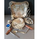 Vintage Assorted Plated Ware Salts & Mustard With Liners NO RESERVE. Part of a recent Estate