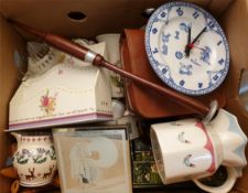 Antique Vintage Retro Banana Box of Assorted Items includes Poole Royal Worcester Royal Doulton