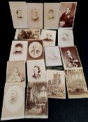 Antique Victorian Edwardian 17 x Portrait Calling or Photograph Cards Adults and Children. Each