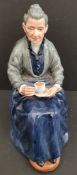 Vintage Retro Royal Doulton Figure HN2322 'Cup of Tea'. Measures 7 inches tall. .Part of a recent