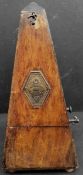 Antique Victorian Edwardian Mahogany Maelzel Metronome With Bell. Part of a recent Estate Clearance.