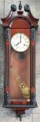 Antique Vienna Style Wall Clock 31 Day Movement Strikes on The Hour. Measures 45 inches by 12 inches