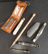 Antique Vintage Parcel of Penknives and Pens Includes Sampson Mordan & Co.. Part of a recent