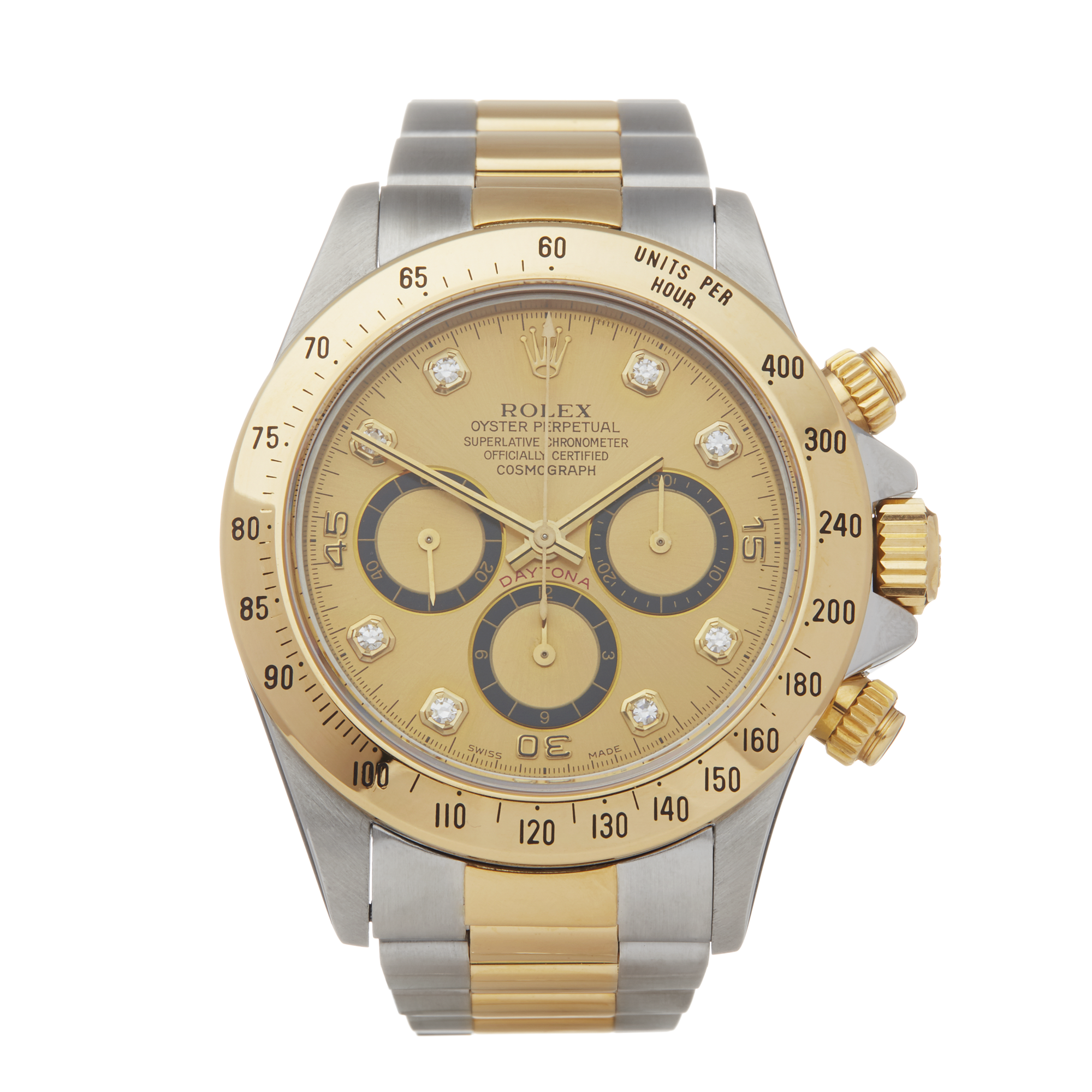 1994 Rolex Daytona Inverted 6 Stainless Steel & 18K Yellow Gold - 16523