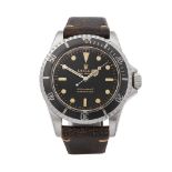 1966 Rolex Submariner Gilt Gloss Meters First 5 Ticks Dial Stainless Steel - 5513