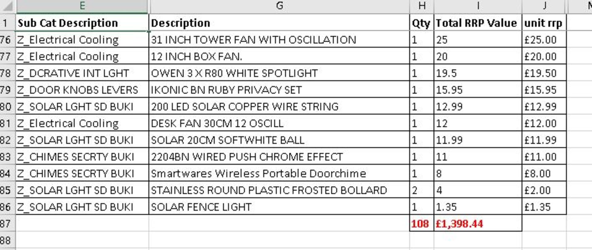 Untested Garden & Electrical Returns – Osram, Ikonic – 108 Items - RRP £1,398.44 - Image 6 of 7