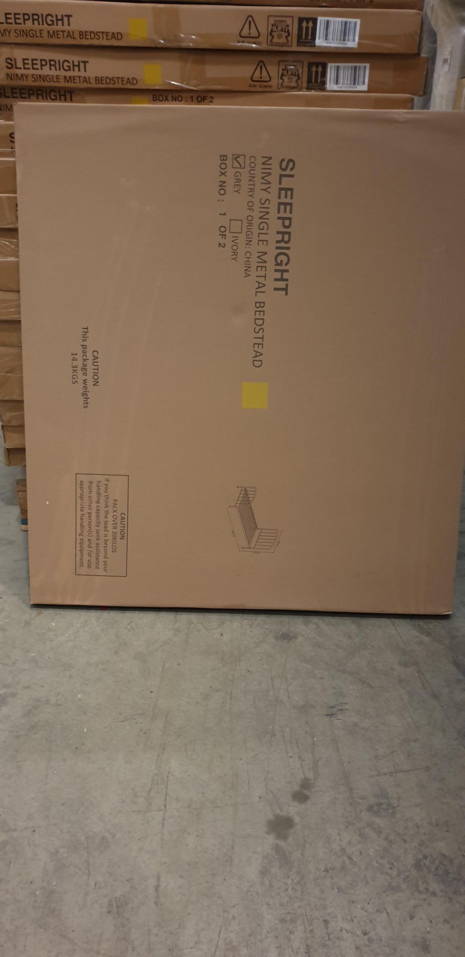 New & Sealed Packaging – Nimy Metal Bed Frame – 5 Items - RRP £245.00 - Image 3 of 4