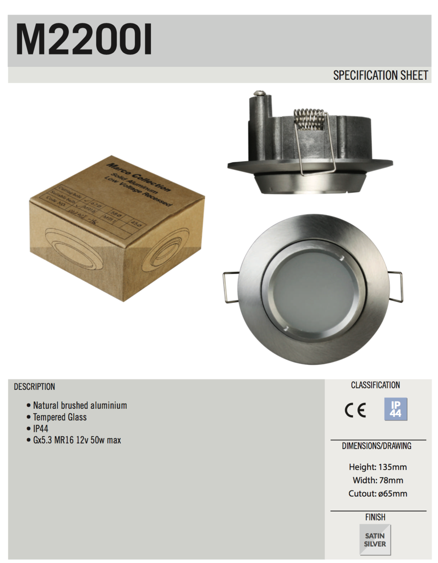 Natural Aluminum MR16 50w Downlight - Image 6 of 6