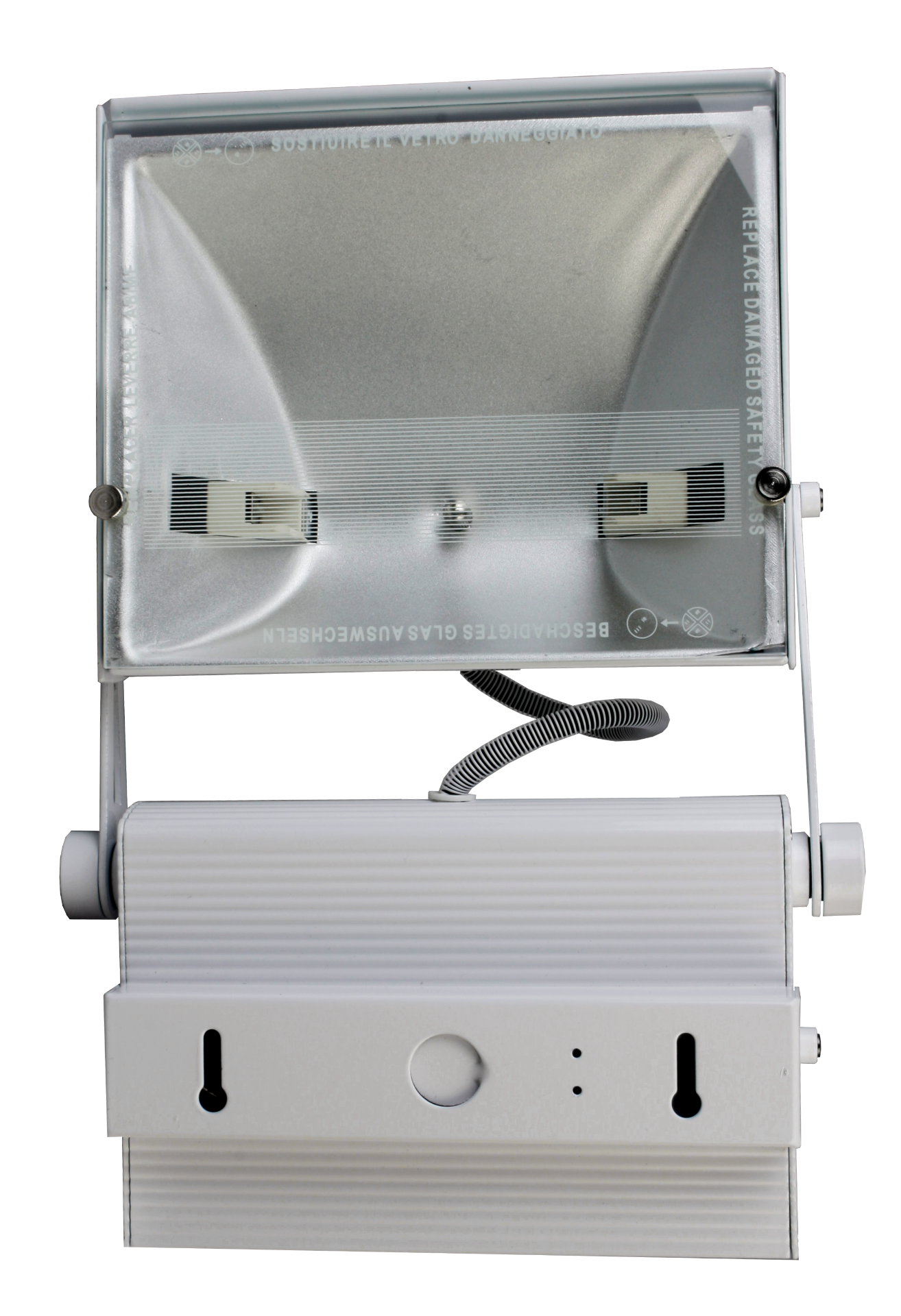 Surface mounted Aluminium R7s Wall Light 70w White