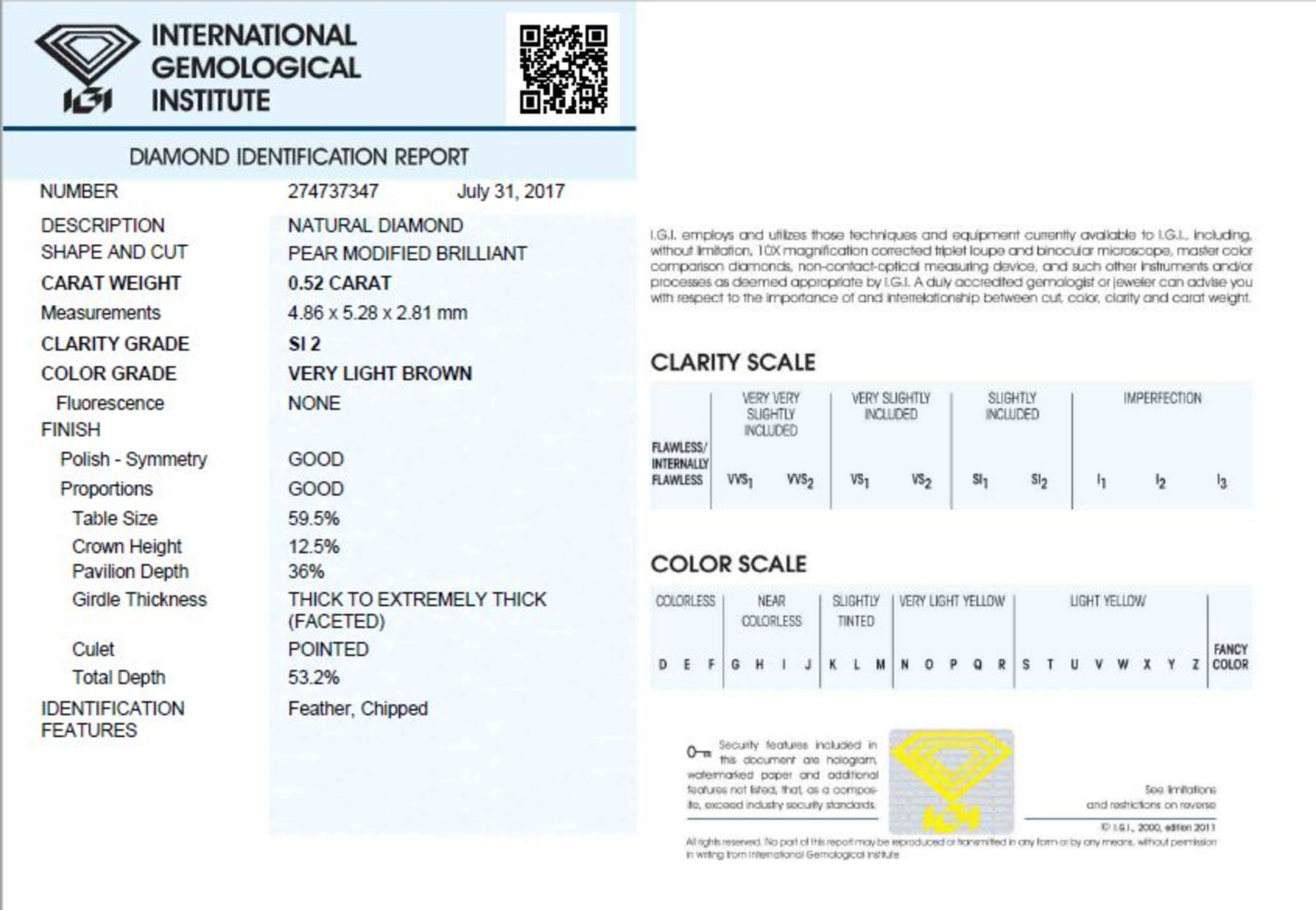 Natural Diamond 0.52 ct - Image 8 of 8