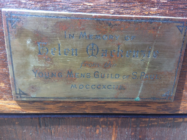 Antique Bishop’s chair with the inscription PRAISE YE THE LORD by Jones and Willis, Birmingham - Image 6 of 6