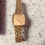 Ladies 9ct gold Omega watch