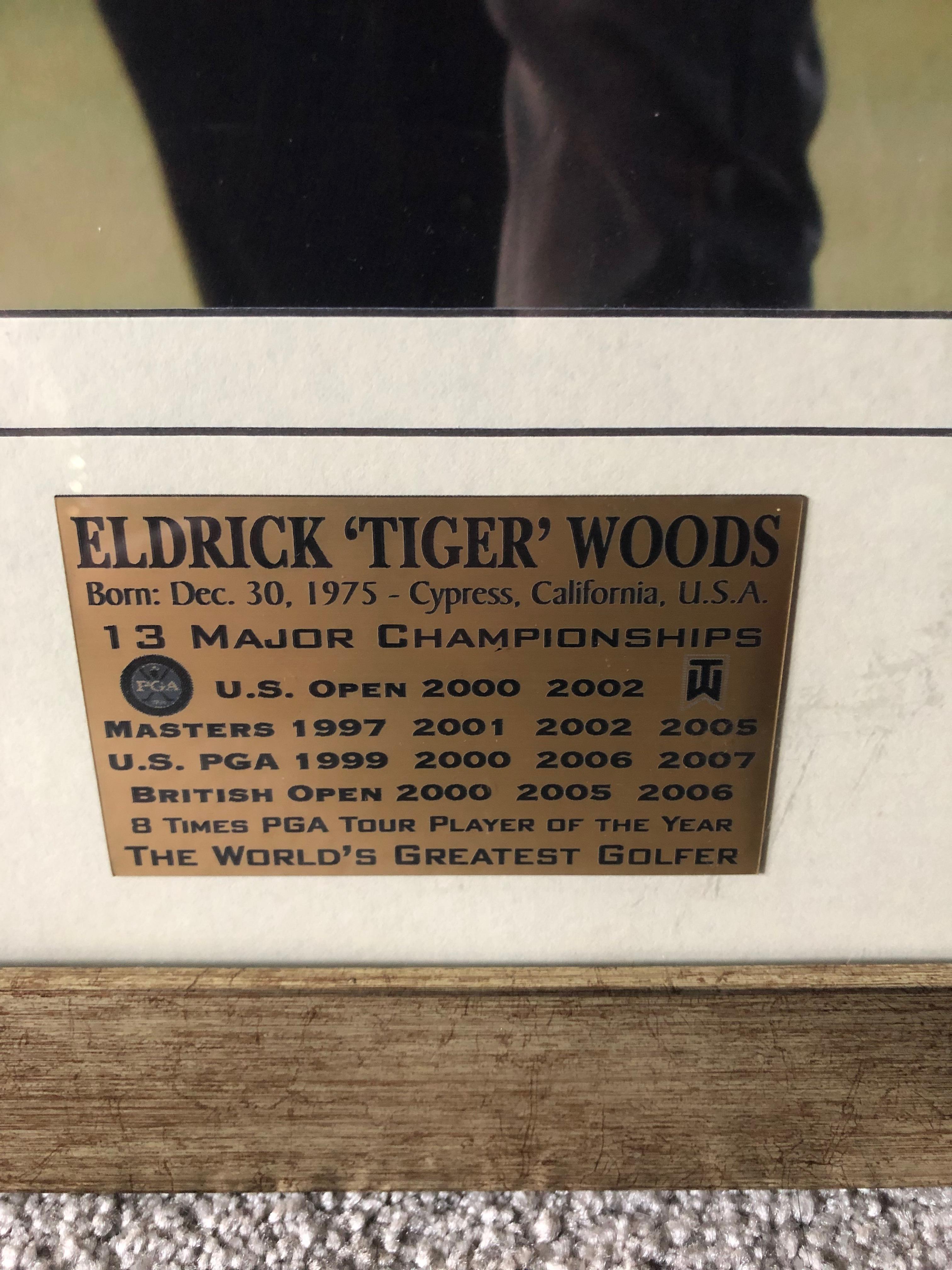 Signed Tiger Woods Framed Photograph - Image 3 of 6