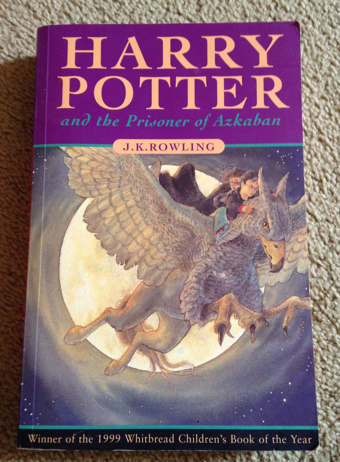 First edition paperback of Harry Potter and the Prisoner of Azkaban