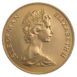 Isle of Man, Elizabeth II, gold Half-Sovereigns