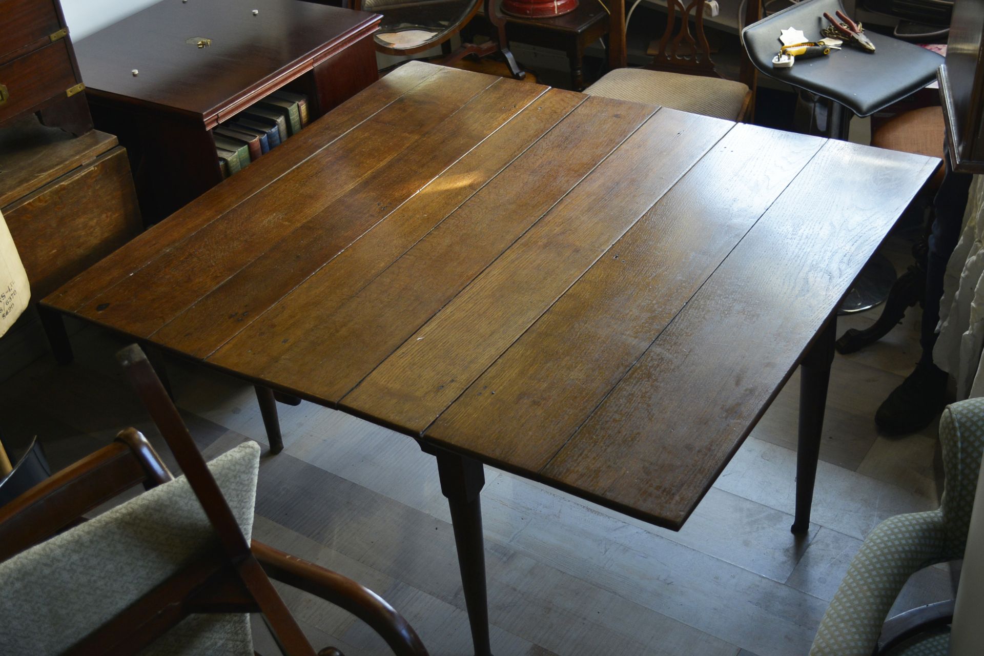 Estate Built 19th Century Rustic Oak Dining Table