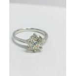 1.50ct solitaire diamond ring,1.50ct natural untreated diamond K colour si2 clarity,18ct gold