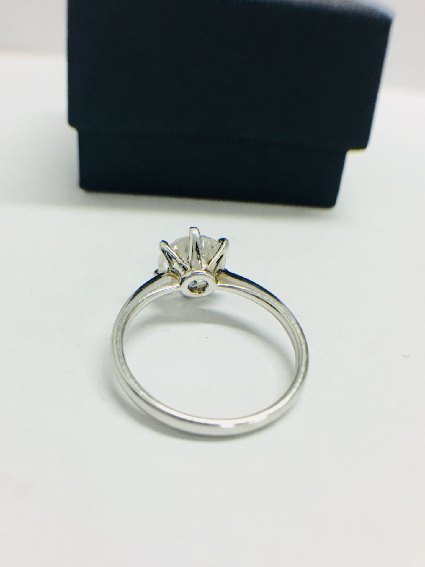 2.04ct diamond solitaire ring set in Platinum setting. H colour and I1 clarity. High 4 claw setting, - Image 5 of 9