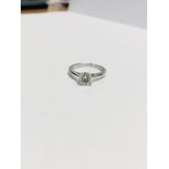 1.13ct diamond solitaire ring set in platinum. Brilliant cut diamond, H colour and I2 clarity. 6