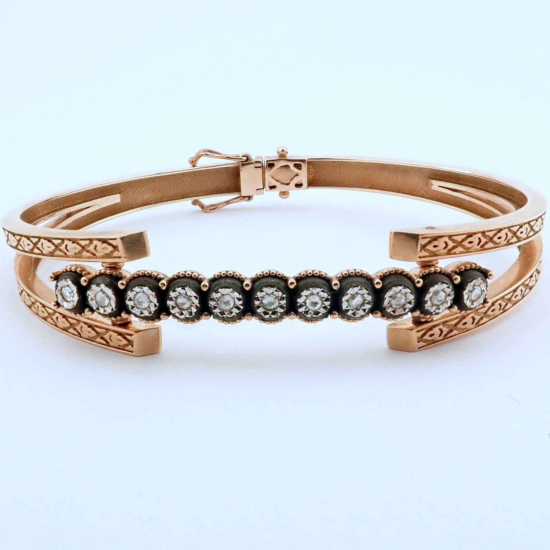 Antique Design Jewellery - 8K Rose / Pink Gold Bracelet (Ref:BE00226) - Image 8 of 13